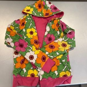 Reversible Floral Zip Up